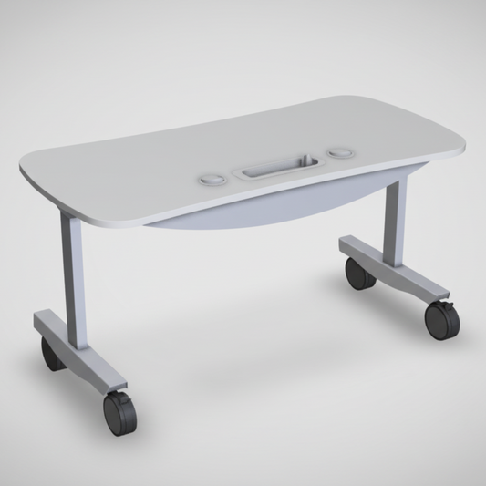 CampFire 60 x 30 Rectangular Desk with 2 AC and 4 USB-C Receptacles, CCB6030