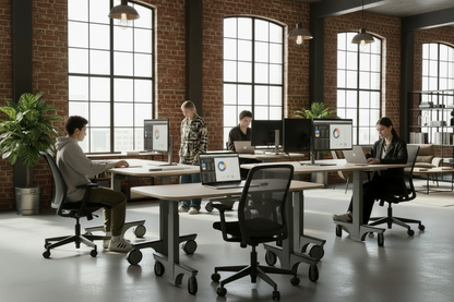 Respond! Desk, 60 x 30 Sit-Stand, Integral AC+DC Power RLA6030