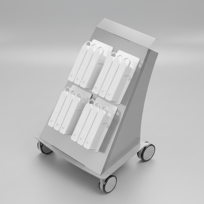 12-Place mobile battery charging cart