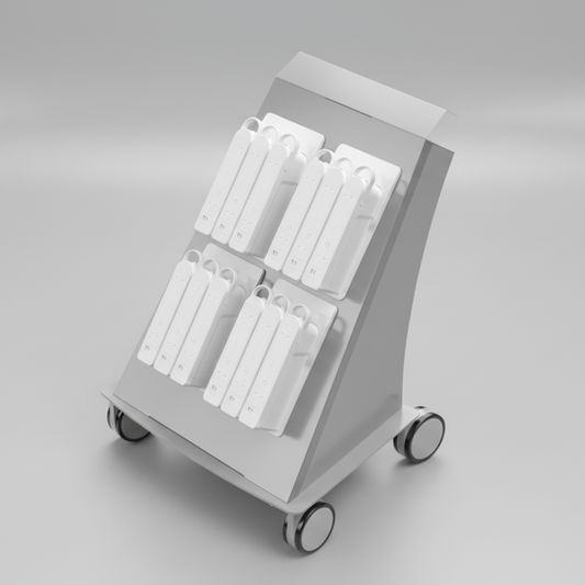 12-Place mobile battery charging cart